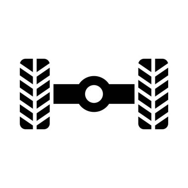 Kişisel ve Ticari Kullanım İçin Tekerlek Hizalama Vektörü Kabartma Simgesi