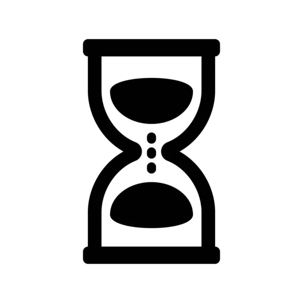 Hourglass Vector Glyph Εικονίδιο Για Προσωπική Και Εμπορική Χρήση — Διανυσματικό Αρχείο