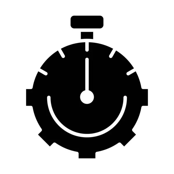 Управління Часом Векторна Піктограма Glyph Особистого Комерційного Використання — стоковий вектор