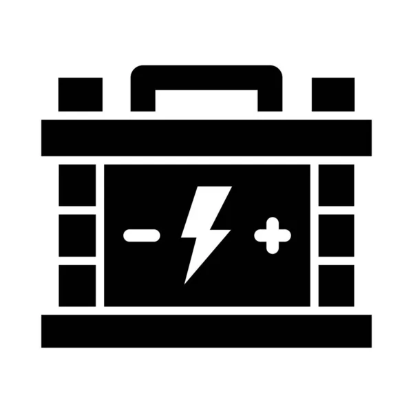 Accumulator Vector Glyph Icon Para Uso Personal Comercial — Vector de stock