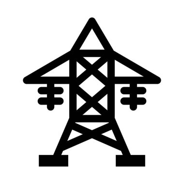 Kişisel ve ticari kullanım için Elektrik Kutbu Vektör Kabartma Simgesi