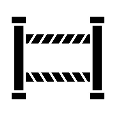 Kişisel ve Ticari Kullanım İçin Bariyer Vektör Kabartma Simgesi