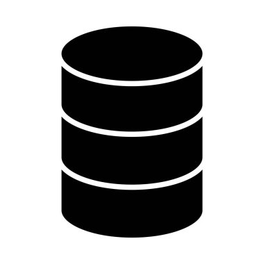 Kişisel ve ticari kullanım için Veri Depolama Vektörü Kabartma Simgesi