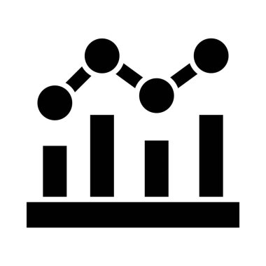 Kişisel ve Ticari Kullanım İçin İstatistik Vektörü Kabartma Simgesi