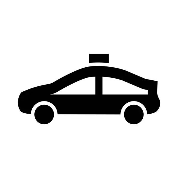 Taxi Vector Glyph Icon Für Den Persönlichen Und Kommerziellen Gebrauch — Stockvektor