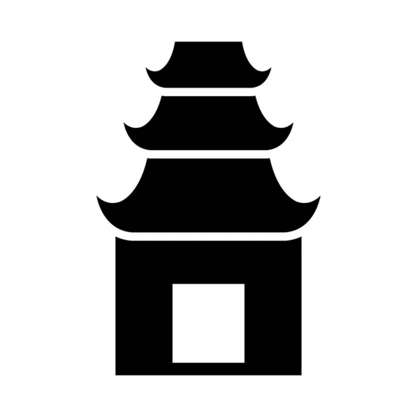 Kişisel Ticari Kullanım Için Tapınak Vektörü Kabartma Simgesi — Stok Vektör