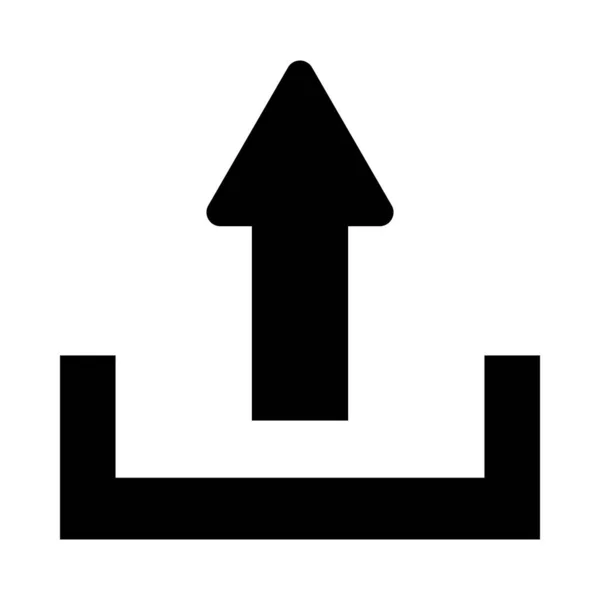 Ladda Upp Vector Glyph Icon För Personligt Och Kommersiellt Bruk — Stock vektor