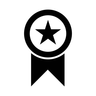 Madalya Vektörü Glyph Simgesi Kişisel ve Ticari Kullanım İçin