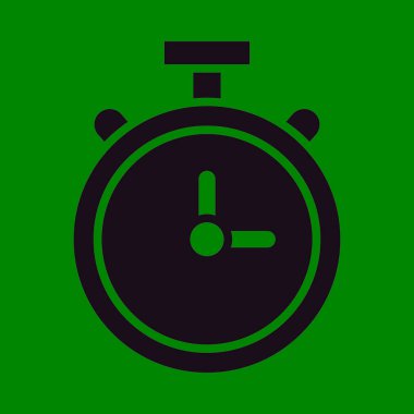 Kişisel ve Ticari Kullanım İçin Stopwatch Vektör Kabartma Simgesi