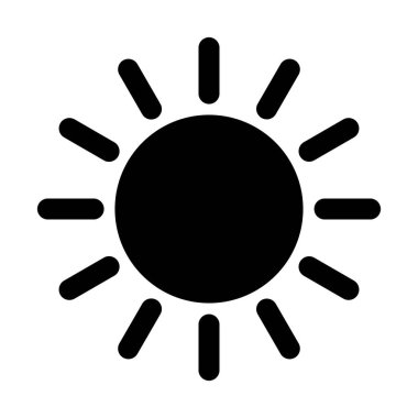 Kişisel ve Ticari Kullanım İçin Güneş Vektörü Kabartma Simgesi