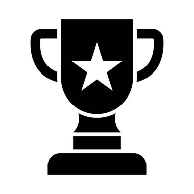 Kişisel ve Ticari Kullanım İçin Ödül Vektörü Glyph Simgesi