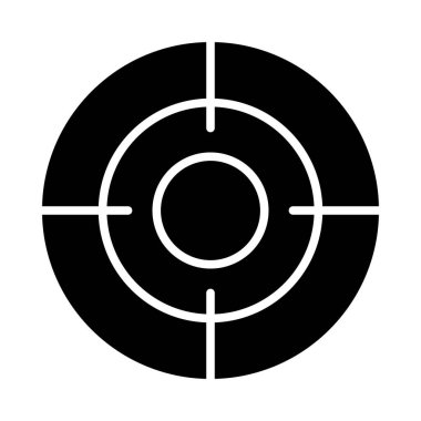 Kişisel ve Ticari Kullanım için Hedef Vektör Kabartma Simgesi