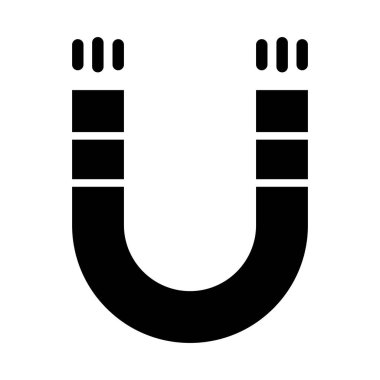 Kişisel ve ticari kullanım için mıknatıs vektörü kabartma simgesi