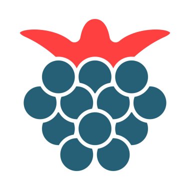 Kişisel ve ticari kullanım için böğürtlen İşareti İki Renk Simgesi