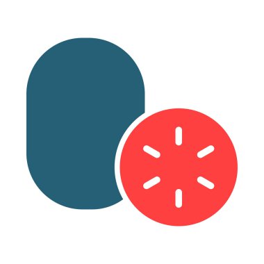 Kişisel ve ticari kullanım için Kivi Kabartma İki Renk Simgesi