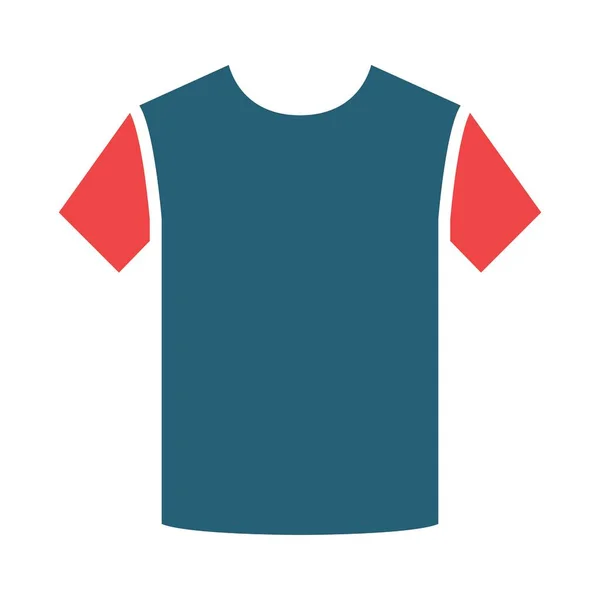 Shirt Design Glyph Kétszínű Ikon Személyes Kereskedelmi Használatra — Stock Vector