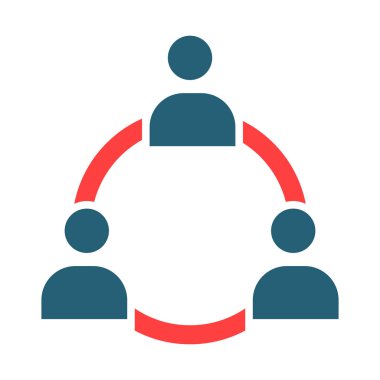 Kişisel ve Ticari Kullanım İçin İletişim Sembolü İki Renk Simgesi