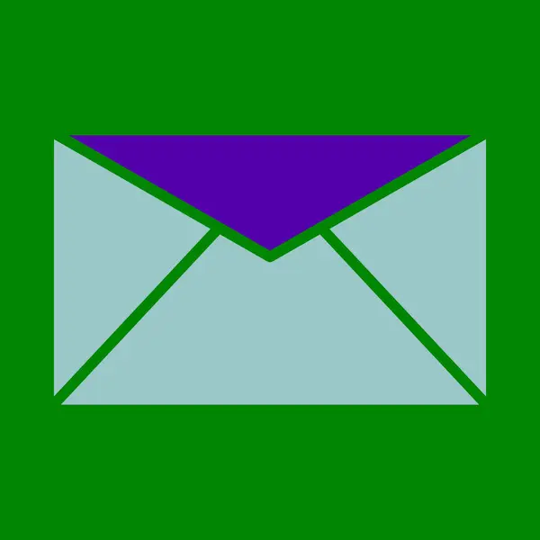 Mail Glyph Två Färg Ikonen För Personligt Och Kommersiellt Bruk — Stock vektor