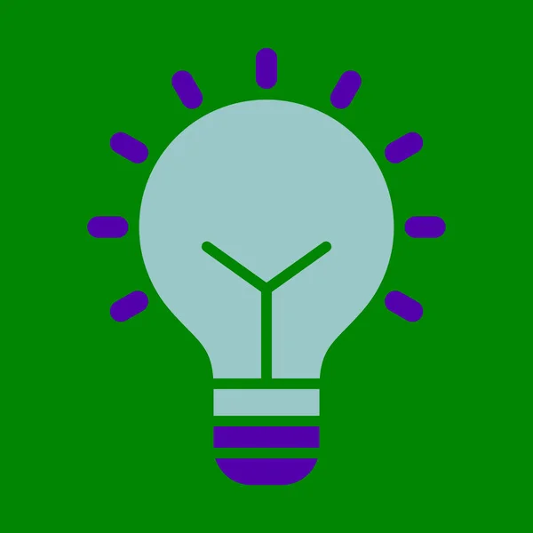 Glühbirne Glyph Two Color Icon Für Den Persönlichen Und Gewerblichen — Stockvektor