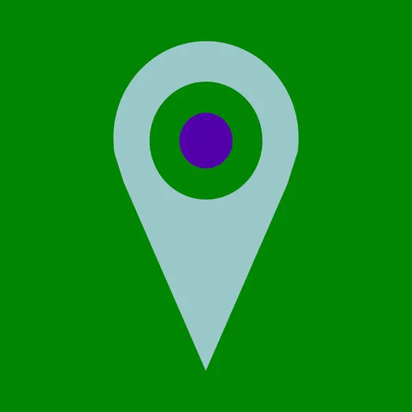 Location Glyph Two Color Icon Für Den Persönlichen Und Kommerziellen — Stockvektor