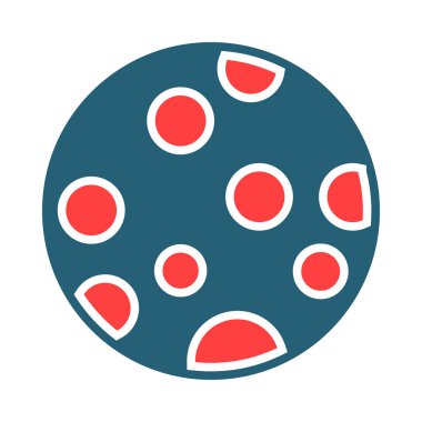 Kişisel ve ticari kullanım için Dolunay Sembolü İki Renk Simgesi