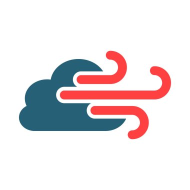 Kişisel ve ticari kullanım için Windy Glyph İki Renk Simgesi