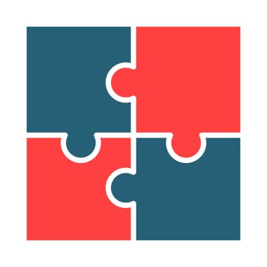 Kişisel ve Ticari Kullanım İçin Yapboz Kabartma İki Renk Simgesi