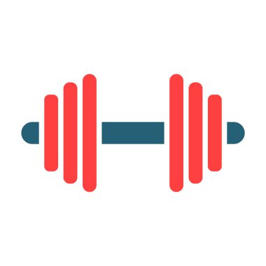 Kişisel ve ticari kullanım için Dumbbell Glyph İki Renk Simgesi