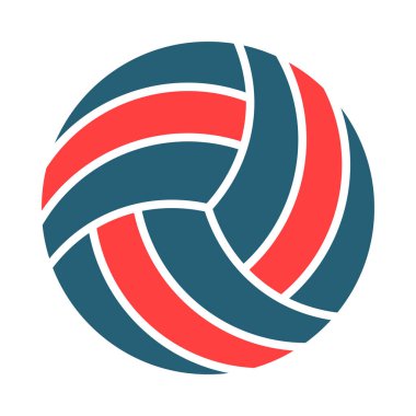 Kişisel ve ticari kullanım için Voleybol Sembolü İki Renk Simgesi