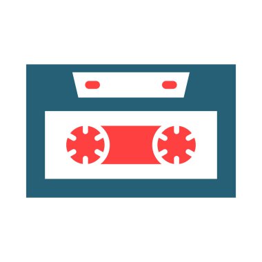 Kişisel ve Ticari Kullanım İçin Kaset Kabartma İki Renk Simgesi