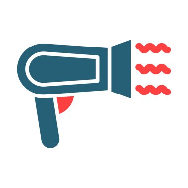 Kişisel ve ticari kullanım için Kurutucu Kabartma İki Renk Simgesi