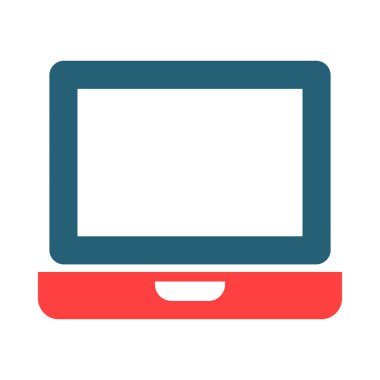 Kişisel ve ticari kullanım için Laptop Glyph İki Renk Simgesi