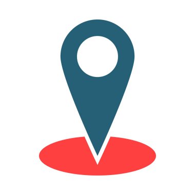 Kişisel ve ticari kullanım için Gps Glyph İki Renk Simgesi