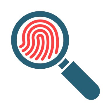 Kişisel ve ticari kullanım için Forensic Glyph İki Renk Simgesi