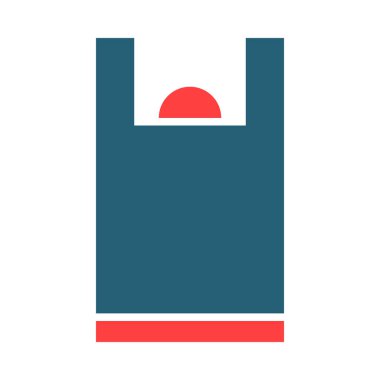 Kişisel ve ticari kullanım için Plastik Torba Kabartma İki Renk Simgesi