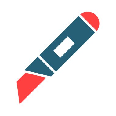 Kişisel ve Ticari Kullanım İçin Kesici Kabartma İki Renk Simgesi