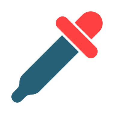 Kişisel ve ticari kullanım için göz damlası sembolü iki renk simgesi