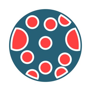 Kişisel ve Ticari Kullanım İçin Ay Sembolü İki Renk Simgesi