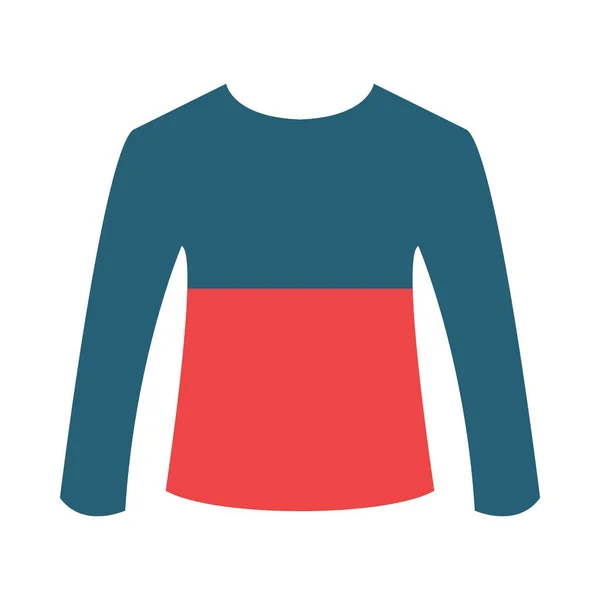 Sweater Glyph Two Color Icon Voor Persoonlijk Commercieel Gebruik — Stockvector