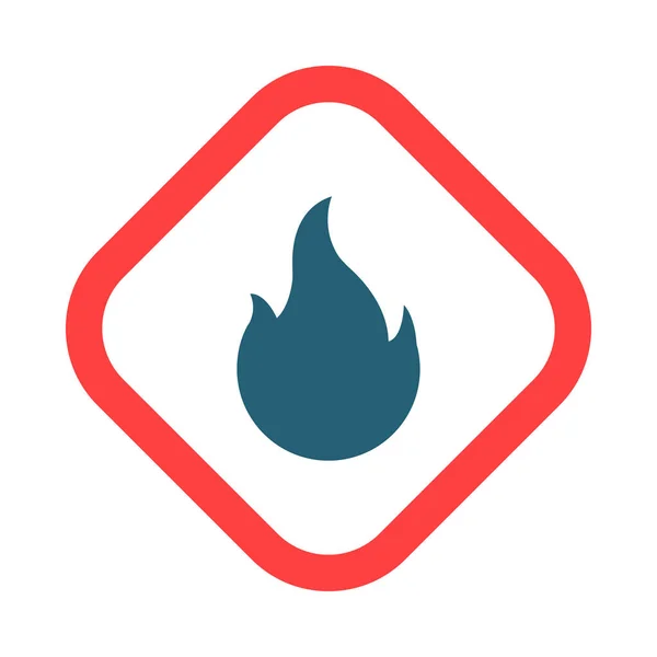 Fire Glyph Two Color Icon Für Den Persönlichen Und Kommerziellen — Stockvektor