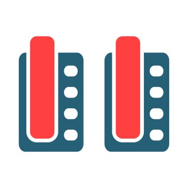 Kişisel ve ticari kullanım için Dahili İletişim Sembolü İki Renk Simgesi