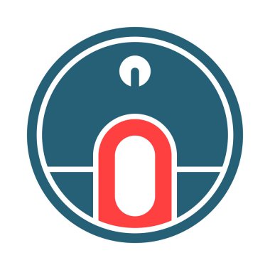 Kişisel ve Ticari Kullanım İçin Robot Aşısı Kabartma İki Renk Simgesi