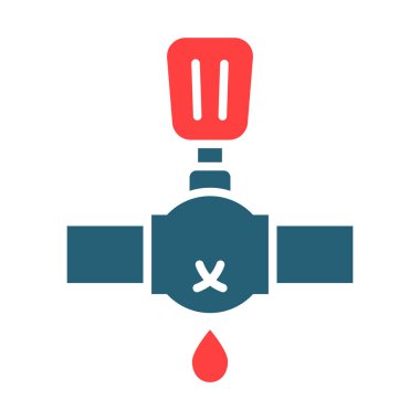 Kişisel ve ticari kullanım için yağ sızıntısı kabartma iki renk simgesi