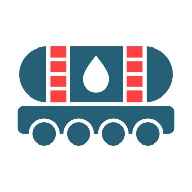 Kişisel ve ticari kullanım için Petrol Tankı İşareti 2 Renk Simgesi