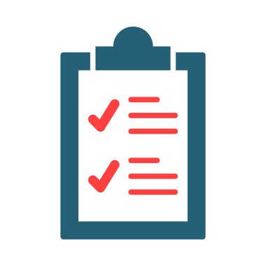 Kişisel ve ticari kullanım için İşlem Listesi İşaretleme Listesi 2 Renk Simgesi