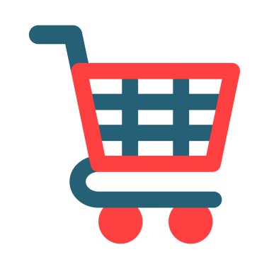 Kişisel ve ticari kullanım için Trolley Kabartma İki Renk Simgesi