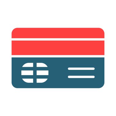 Kişisel ve Ticari Kullanım İçin Banka Kartı Kabartması İki Renk Simgesi