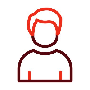 Kişisel ve Ticari Kullanım İçin Kalın Çizgi İki Renk Simgeleri