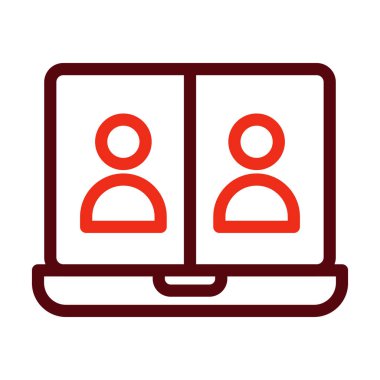 Kişisel ve ticari kullanım için Kalın Satır İki Renk Simgeleri