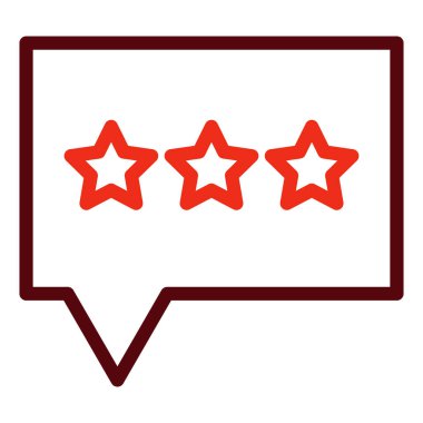 Kişisel ve Ticari Kullanım İçin Geri bildirim Kalın Çizgi İki Renk Simgeleri